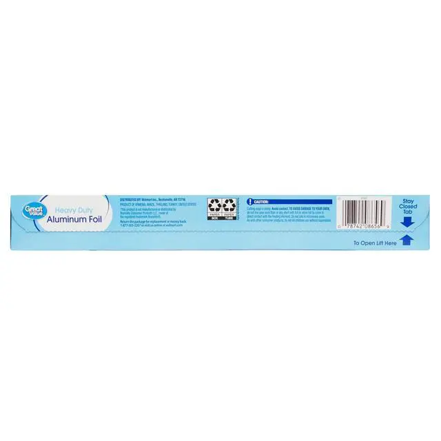 Alt view image 5 of 5 - Great Value Heavy Duty Aluminum Foil, 50 sq ft