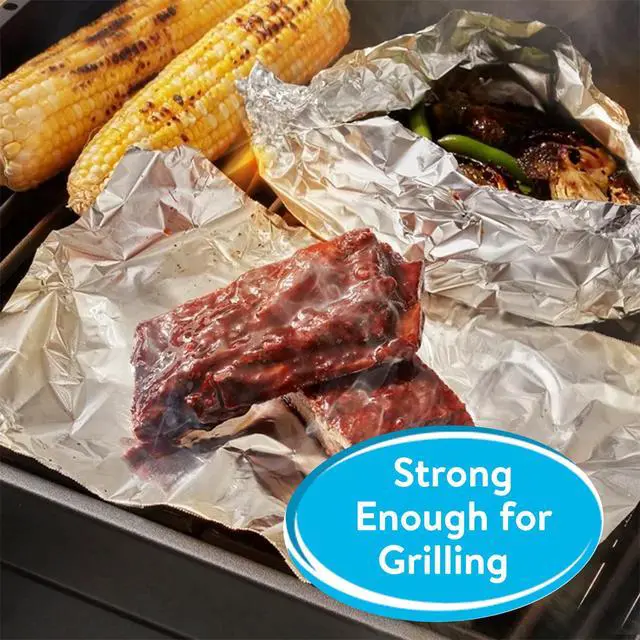 Alt view image 2 of 5 - Great Value Heavy Duty Aluminum Foil, 50 sq ft