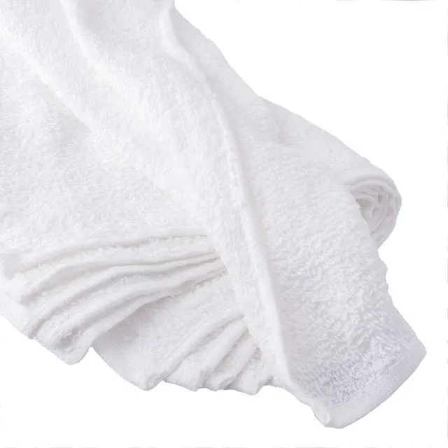 Alt view image 2 of 6 - Hyper Tough Cotton Terry Towels, 14" x 17", 18 Pack, White