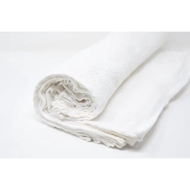 Alt view image 6 of 6 - Hyper Tough Cotton Terry Towels, 14" x 17", 18 Pack, White