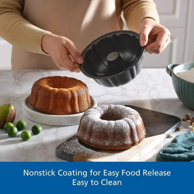 Alt view image 4 of 6 - Mainstays 6 inch Mini Fluted Cake Pan, Carbon Steel