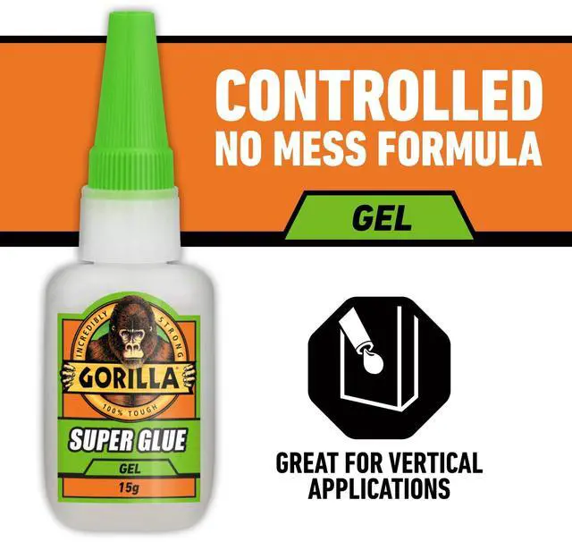 Alt view image 5 of 6 - Gorilla Glue Super Glue Gel (15g) Clear Color, Pack of 1
