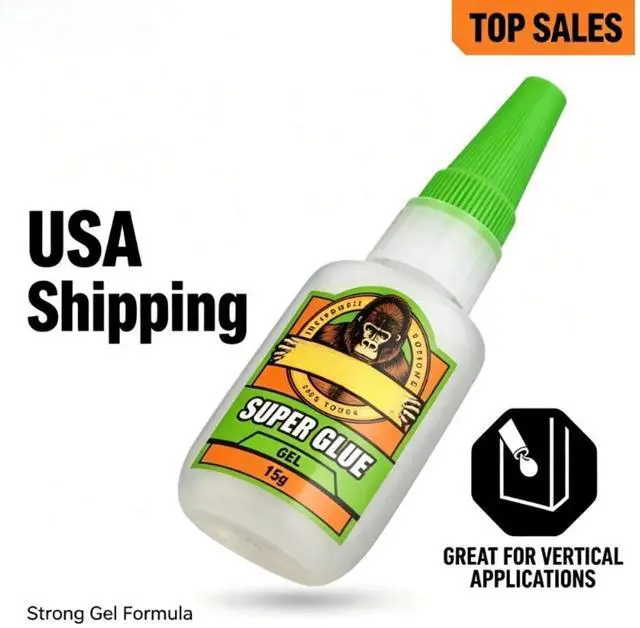 Main image of Gorilla Glue Super Glue Gel (15g) Clear Color, Pack of 1