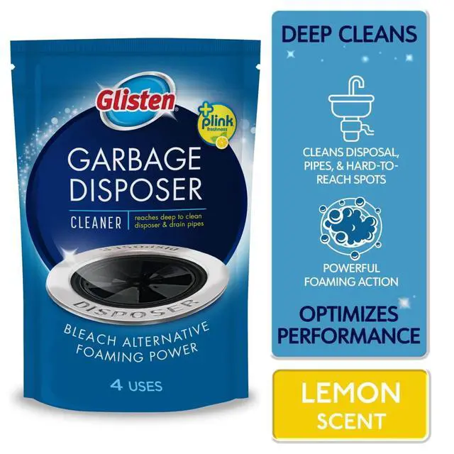 Alt view image 2 of 3 - Glisten Disposer Care Cleaner, Lemon Scent, 4 Packets