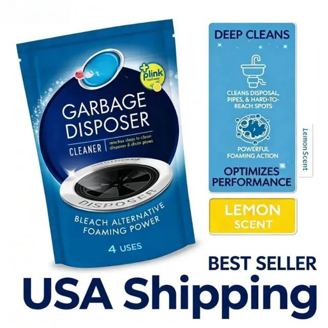 Main image of Glisten Disposer Care Cleaner, Lemon Scent, 4 Packets