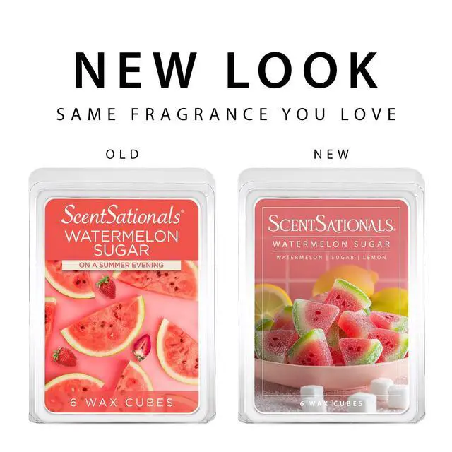 Alt view image 5 of 6 - (2 pack) Watermelon Sugar Scented Wax Melts, ScentSationals, 2.5 oz