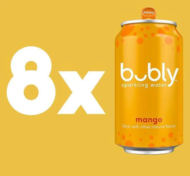 Alt view image 3 of 6 - Sparkling Water, Mango, 12 Fl Oz Cans (8 Pack) | Zero Sugar, Zero Calories, Seltzer Water