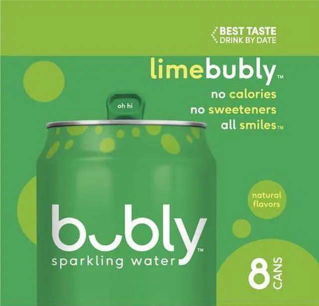 Alt view image 3 of 5 - bubly Sparkling Water, Lime, 12 Fl Oz Cans (8 Pack)