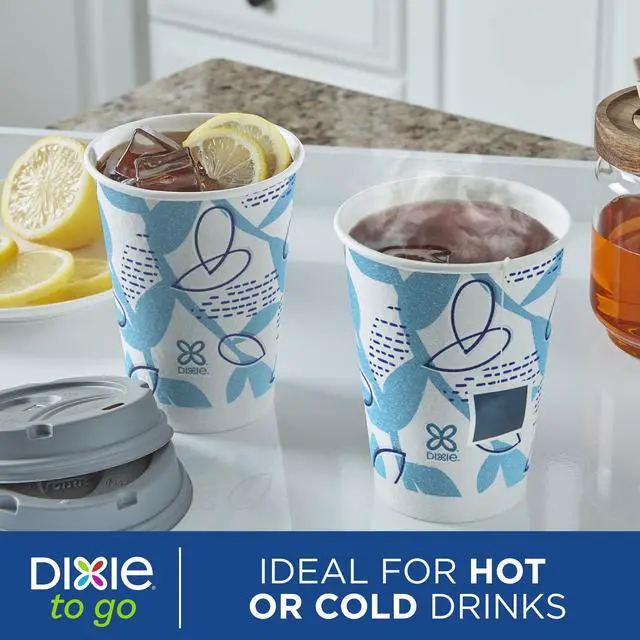 Alt view image 4 of 6 - Dixie To Go Disposable Paper Cups, 12 oz, Multi-Color, 20 Count