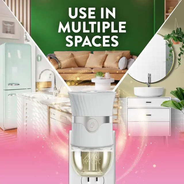 Alt view image 5 of 6 - Air Wick Plug-in Scented Oil Warmer Air Freshener Refills, Honeysuckle & Raspberry, 4 Count