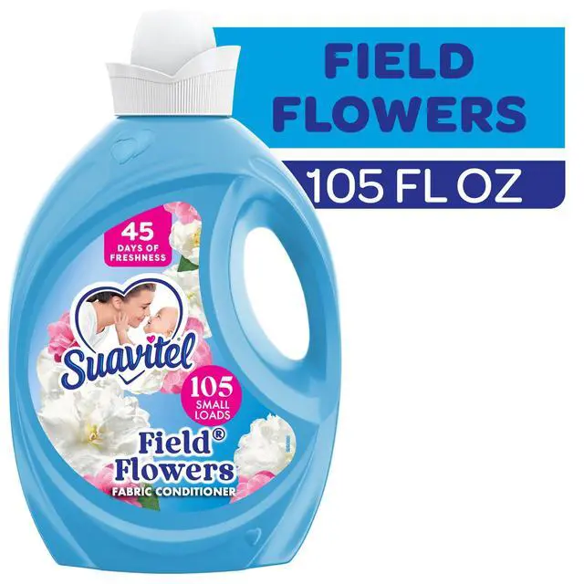 Alt view image 2 of 6 - Suavitel Fabric Conditioner, Liquid Fabric Softener, 45 Days of Freshness, Field Flowers Scent, 105 fl oz