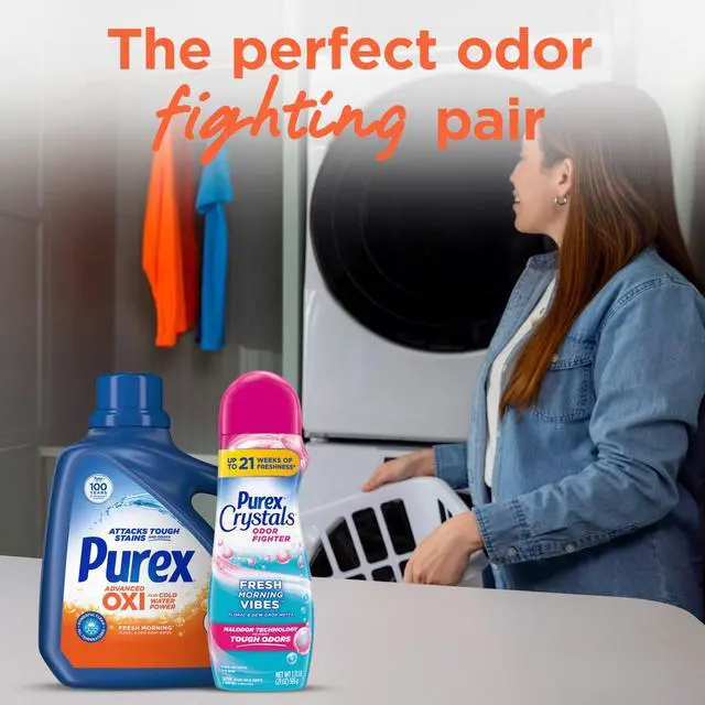 Alt view image 5 of 7 - Purex Advanced Oxi with Odor Fighter, 128 fl oz, 85 loads