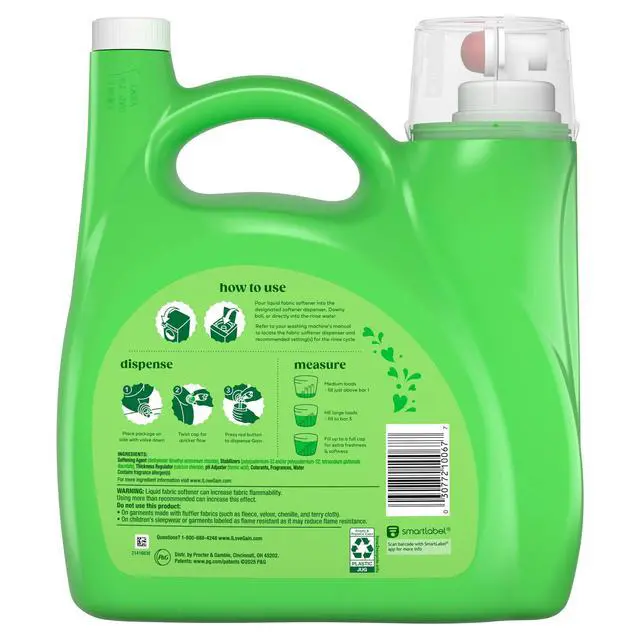 Alt view image 5 of 6 - Gain Liquid Laundry Fabric Softener and Conditioner, Original Scent, 140 fl oz, 190 Loads