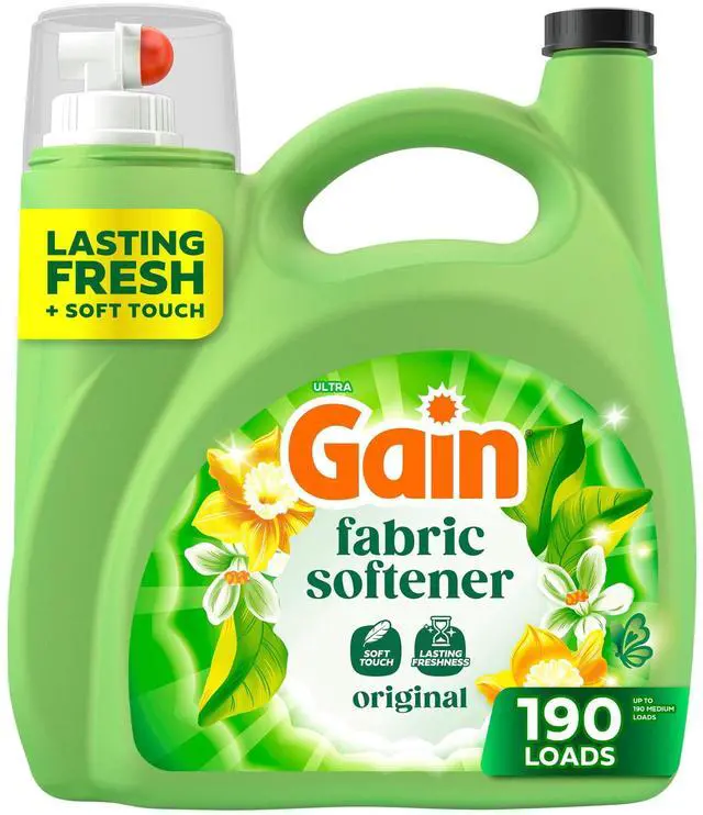 Main image of Gain Liquid Laundry Fabric Softener and Conditioner, Original Scent, 140 fl oz, 190 Loads