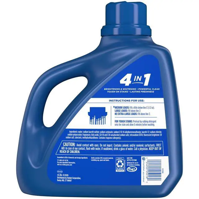 Alt view image 6 of 6 - Purex Fresh Mountain Breeze Liquid Detergent, 150 fl oz, 115 loads