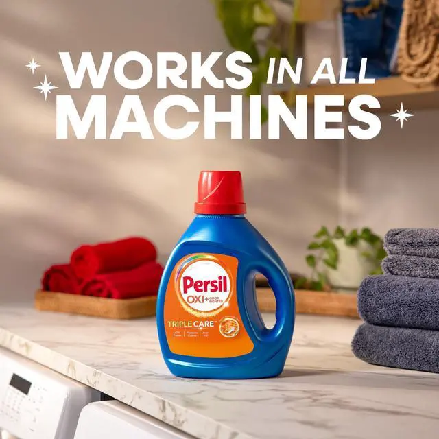 Main image of Persil Advanced Clean Oxi+Odor Fighter Liquid Laundry Detergent, 34 fl oz, 20 Loads