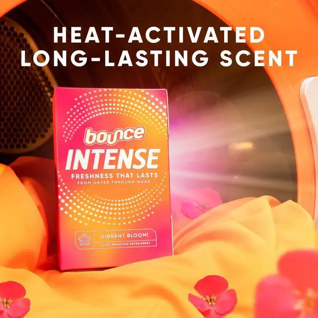 Alt view image 4 of 5 - Bounce Dryer Sheets, Intense Scent Boosting, Vibrant Bloom Scent, 60 Count