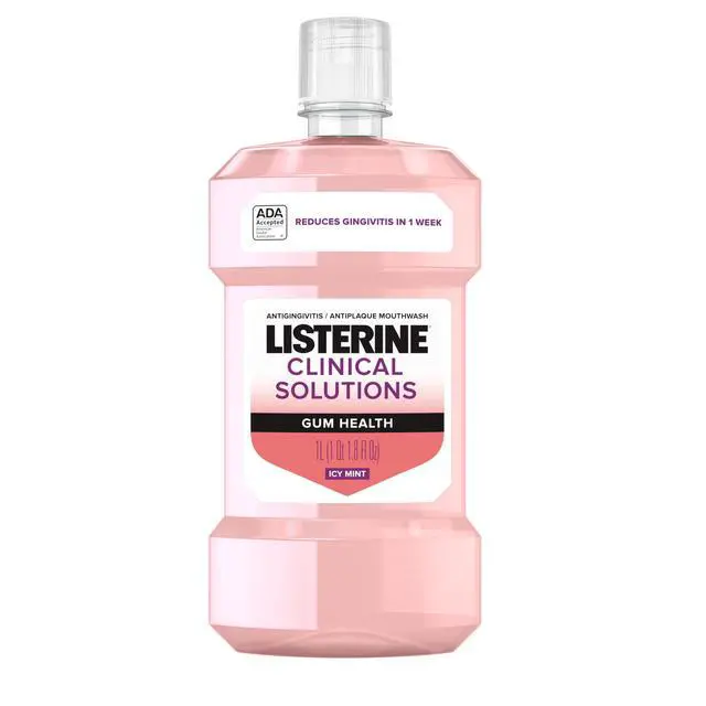Alt view image 6 of 7 - Listerine Clinical Solutions Gum Health Antiseptic Mouthwash Oral Care, 1 L