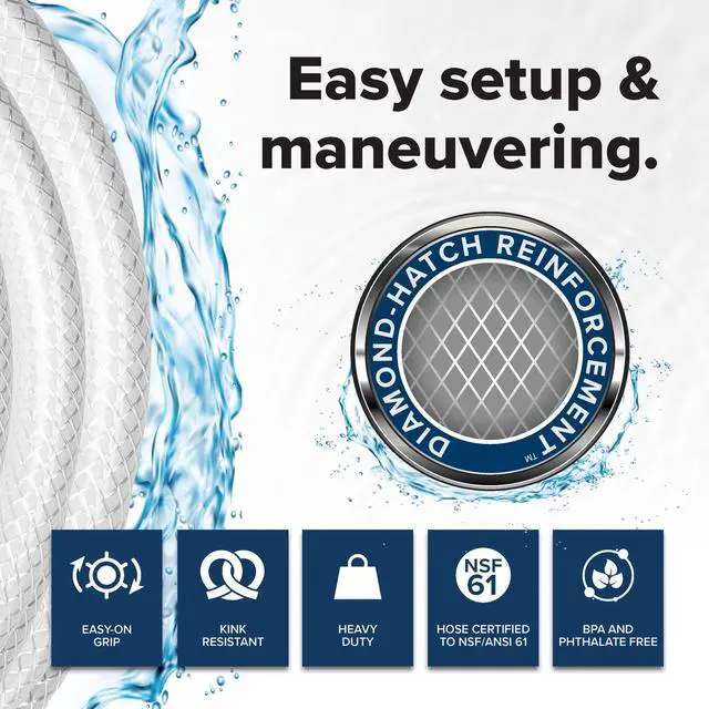Alt view image 6 of 6 - Camco RV Tastepure 10-Foot Drinking Water Hose, Certified for Drinking Water and Lead-Free (22743)