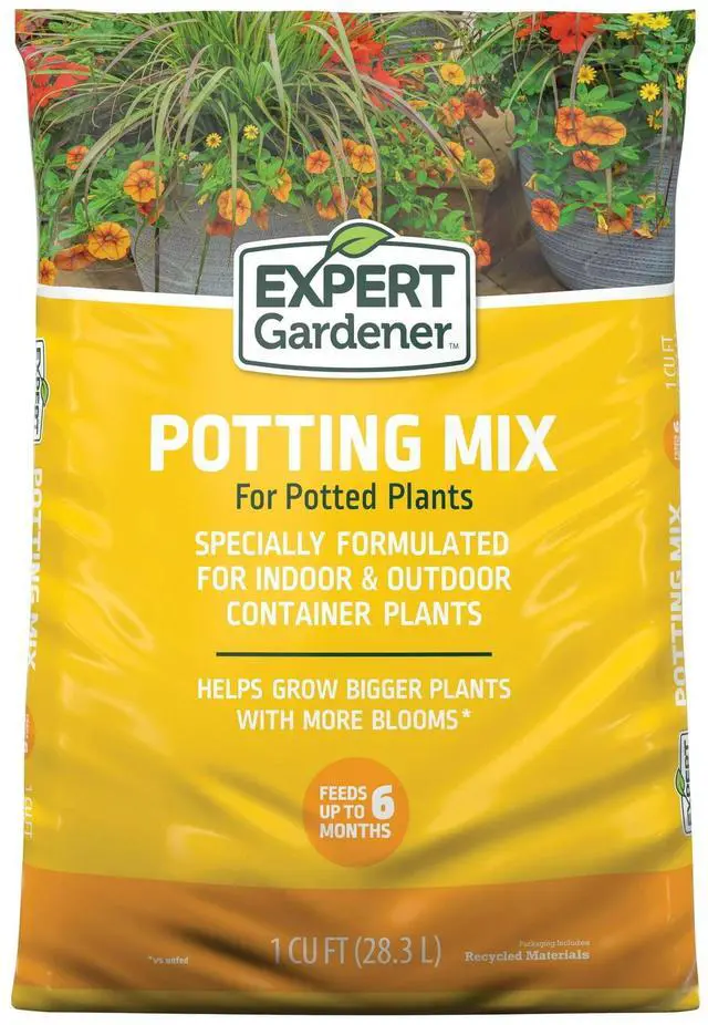 Main image of Expert Gardener Potting Mix for Potted Plants, 1 Cu. Ft., Indoor and Outdoor Soil