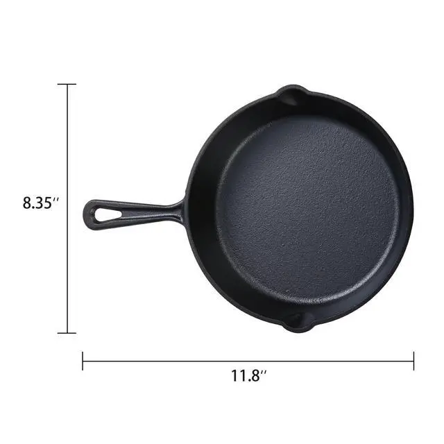 Alt view image 2 of 6 - Ozark Trail 8" Nonstick Cast Iron Skillet with Handle
