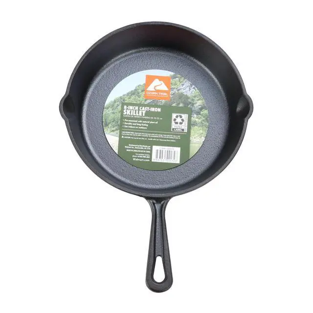 Alt view image 5 of 6 - Ozark Trail 8" Nonstick Cast Iron Skillet with Handle