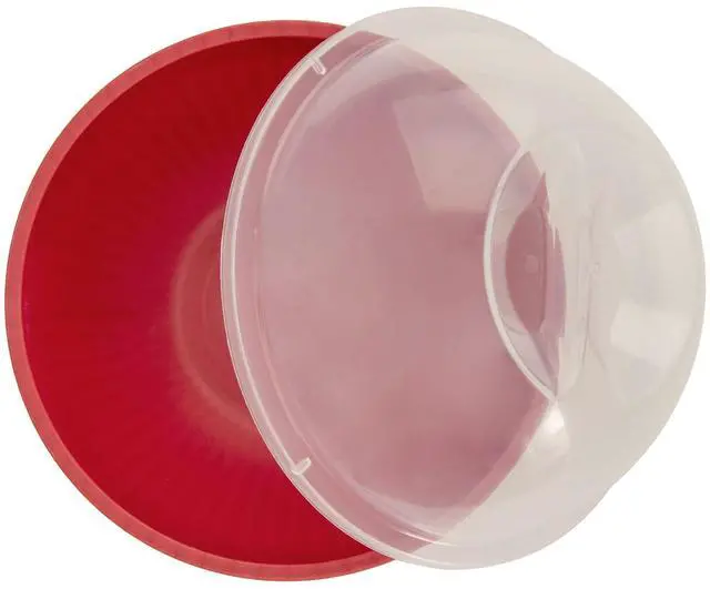 Alt view image 3 of 6 - Nordic Ware 14 Cup Plastic Microwave Quick Pop Popcorn Popper, Red, 68402W
