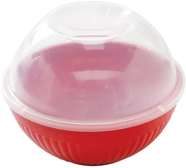 Main image of Nordic Ware 14 Cup Plastic Microwave Quick Pop Popcorn Popper, Red, 68402W