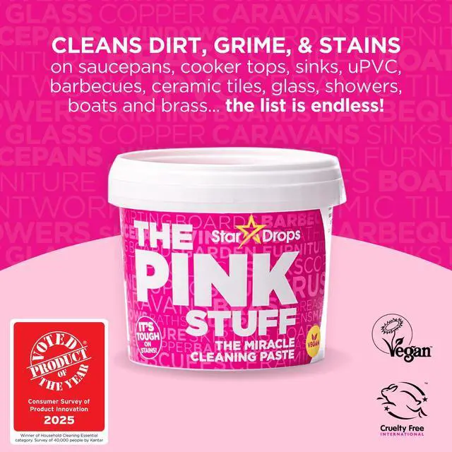 Main image of The Pink Stuff, Miracle Cleaning Paste, All-Purpose Cleaner, 17.63 oz