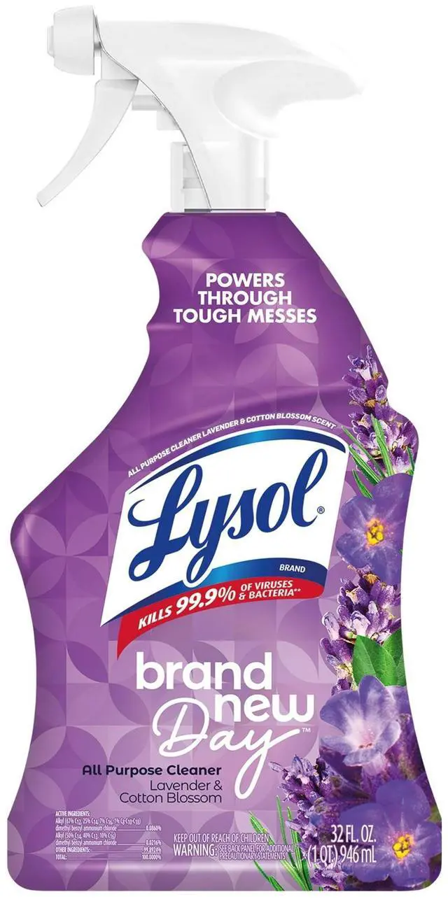 Main image of Lysol® All-Purpose Cleaner, Sanitizing and Disinfecting Spray, Lavender & Cotton Blossom, 32 fl oz