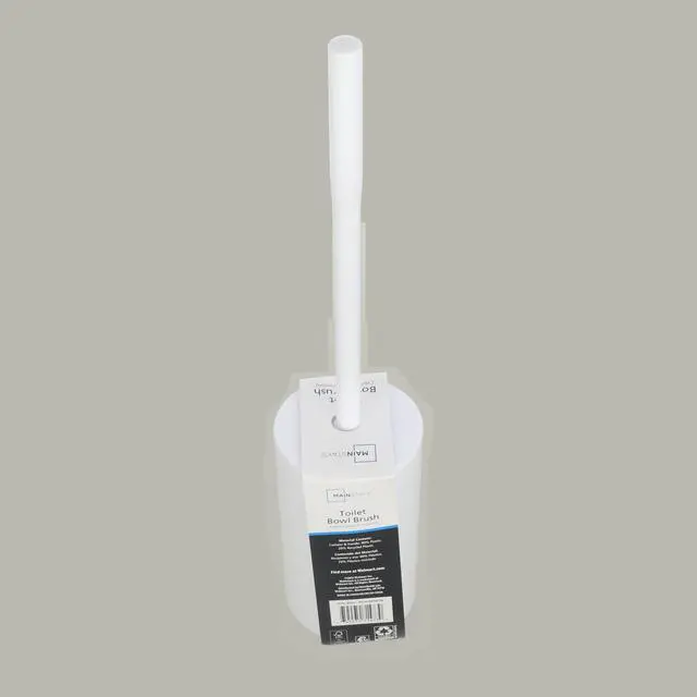 Alt view image 5 of 6 - Mainstays Basics Plastic Toilet Brush, White