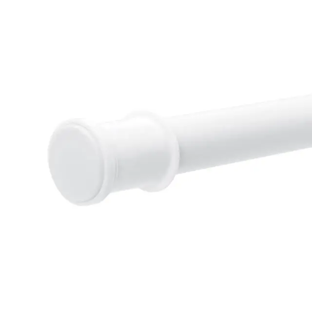 Alt view image 3 of 6 - Mainstays Adjustable Tension Shower Curtain Rod, 44 - 72", Easy to Install, No Drilling, White