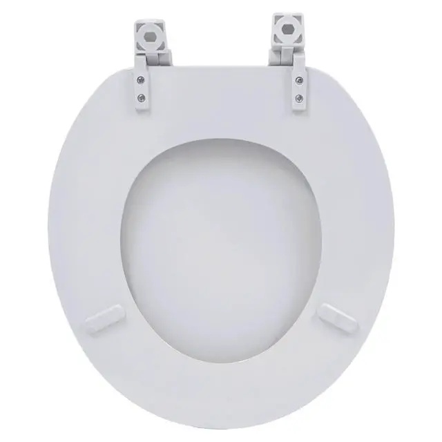 Alt view image 4 of 6 - Mainstays Molded Wood Toilet Seat, White, Single Seat