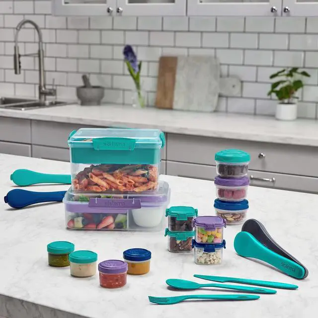 Alt view image 2 of 6 - Sistema To Go Round Mini Bites 3-Pack (Colors May Vary)