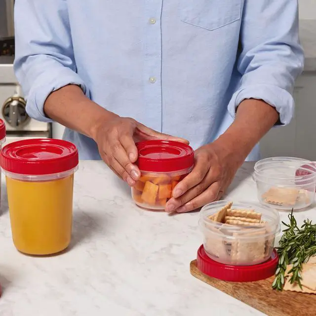 Alt view image 4 of 5 - Rubbermaid Takealongs 12 Piece Food Storage Set, Red