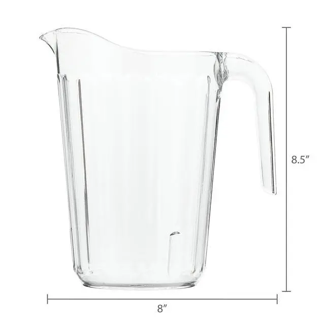 Alt view image 2 of 6 - 60 FL OZ, 8.4 x 7.5 IN Clear Plastic Stackable Pitcher, by Way To Celebrate
