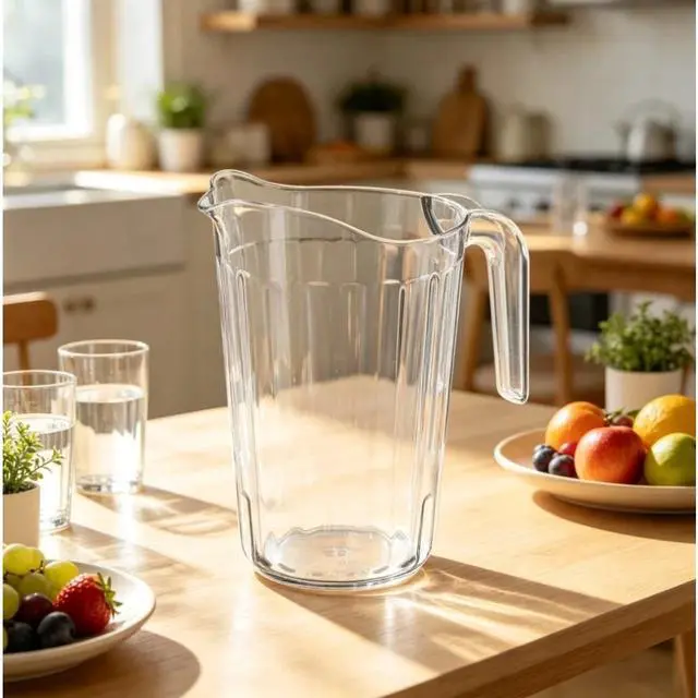 Main image of 60 FL OZ, 8.4 x 7.5 IN Clear Plastic Stackable Pitcher, by Way To Celebrate