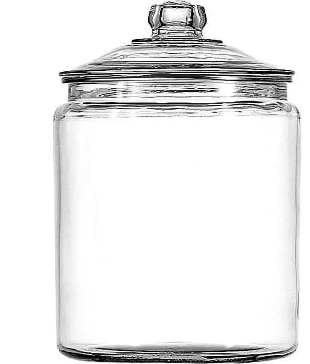 Main image of Anchor Hocking Heritage Hill Glass Jar with Lid, 2 Gallon, Made for Pantry Jar Storage and Display