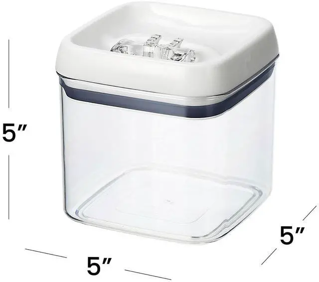 Alt view image 6 of 6 - Better Homes & Gardens Canister - 4.5 Cup Flip-Tite® Square Food Storage Container, Designed to Help with Pantry Organization and Food Storage