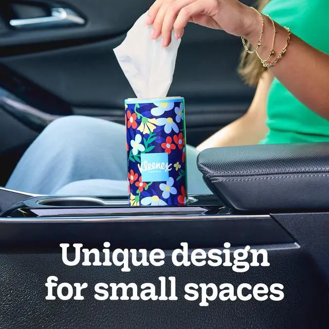 Alt view image 3 of 7 - Kleenex Perfect Fit 2-Ply Canister Facial Tissues, 2 Pack (100 Total Tissues)