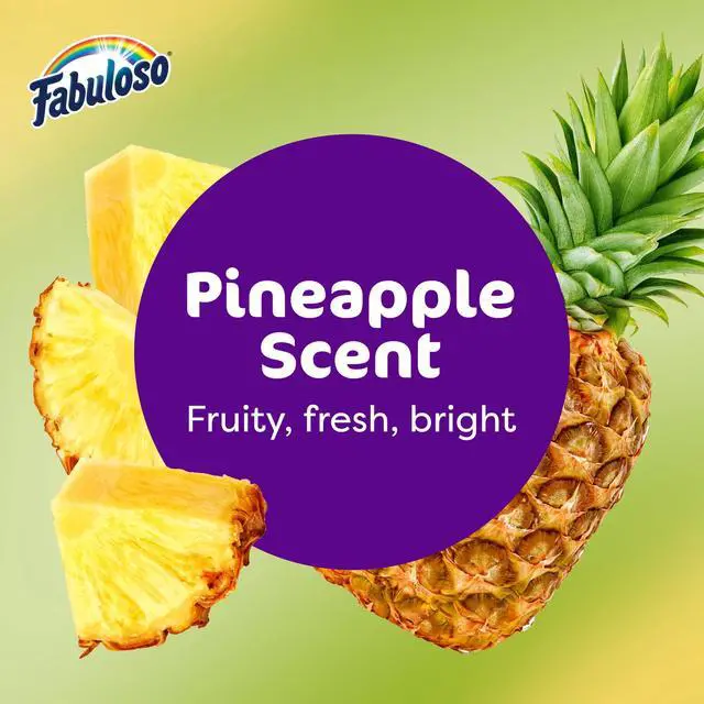 Alt view image 3 of 6 - Fabuloso 2X Multi-Purpose Cleaner, No Rinse Floor Cleaner, Long-Lasting Freshness, Pineapple Scent, 56 fl oz