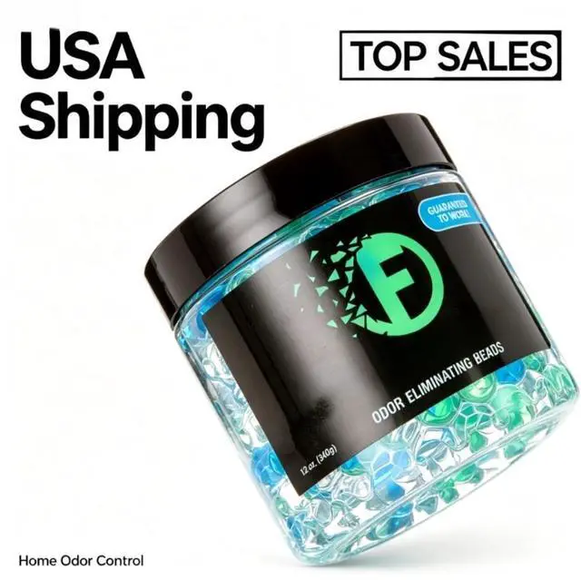 Main image of FunkAway Odor Eliminating Beads, Supercharged Odor Absorbing Beads, 12 oz
