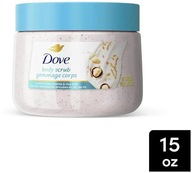 Alt view image 3 of 5 - Dove Exfoliating Body Scrub for Women Macadamia Rice Milk, 15 oz