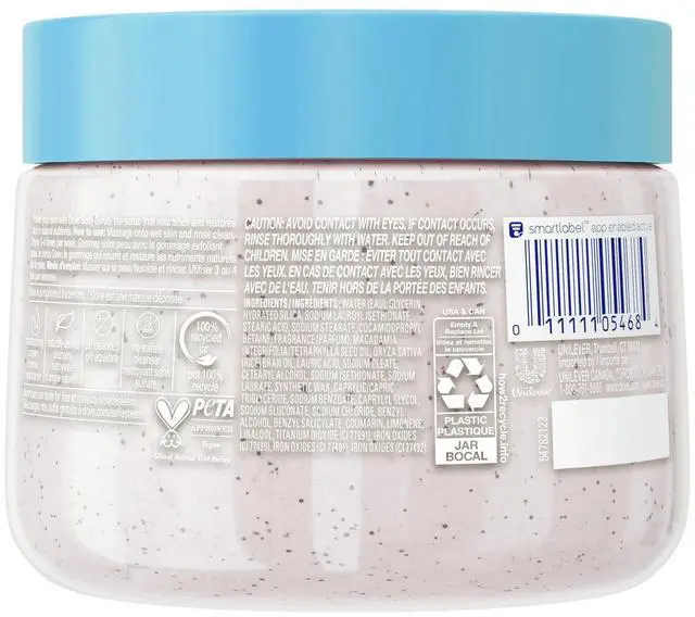 Alt view image 2 of 5 - Dove Exfoliating Body Scrub for Women Macadamia Rice Milk, 15 oz