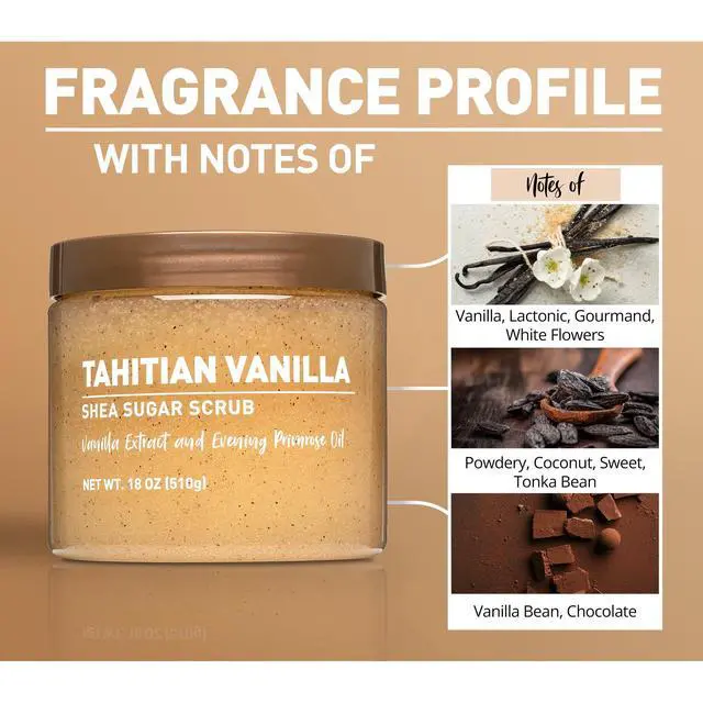 Alt view image 3 of 6 - Shea Sugar Scrub, Tahitian Vanilla, 18 oz