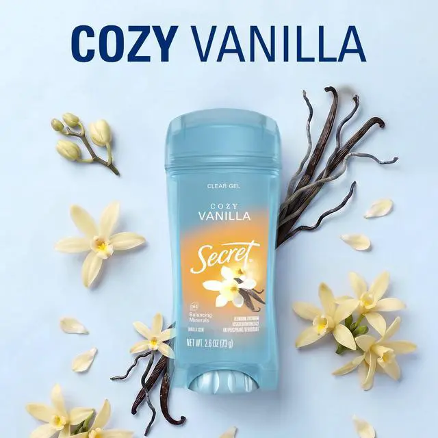 Alt view image 6 of 7 - Secret Fresh Antiperspirant Deodorant for Women, Clear Gel, Cozy Vanilla Scent, 2.6 oz