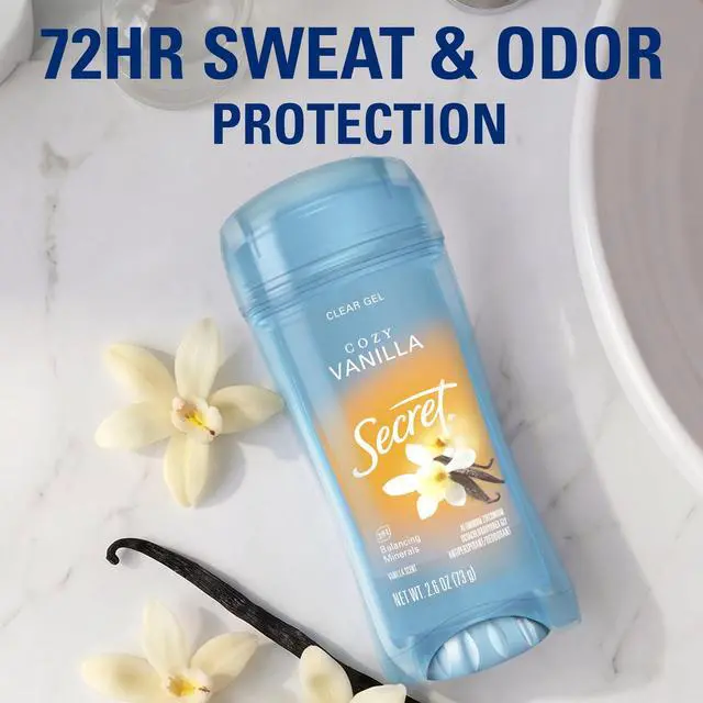 Alt view image 7 of 7 - Secret Fresh Antiperspirant Deodorant for Women, Clear Gel, Cozy Vanilla Scent, 2.6 oz