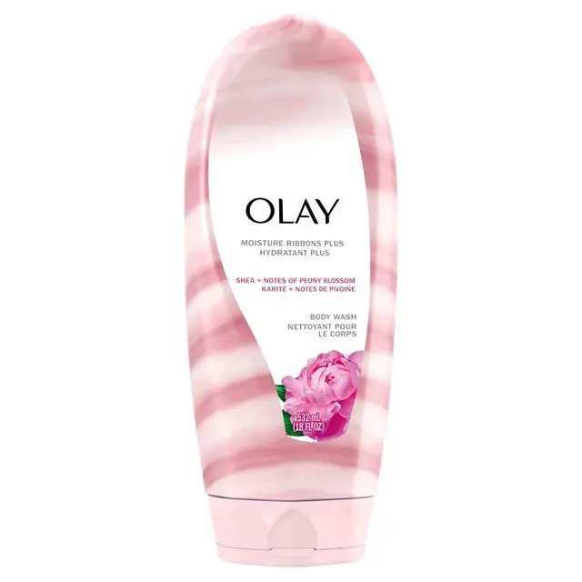 Alt view image 2 of 3 - Olay Body Wash, Moisture Ribbons Plus Shea + Peony Blossom, 18 fl oz
