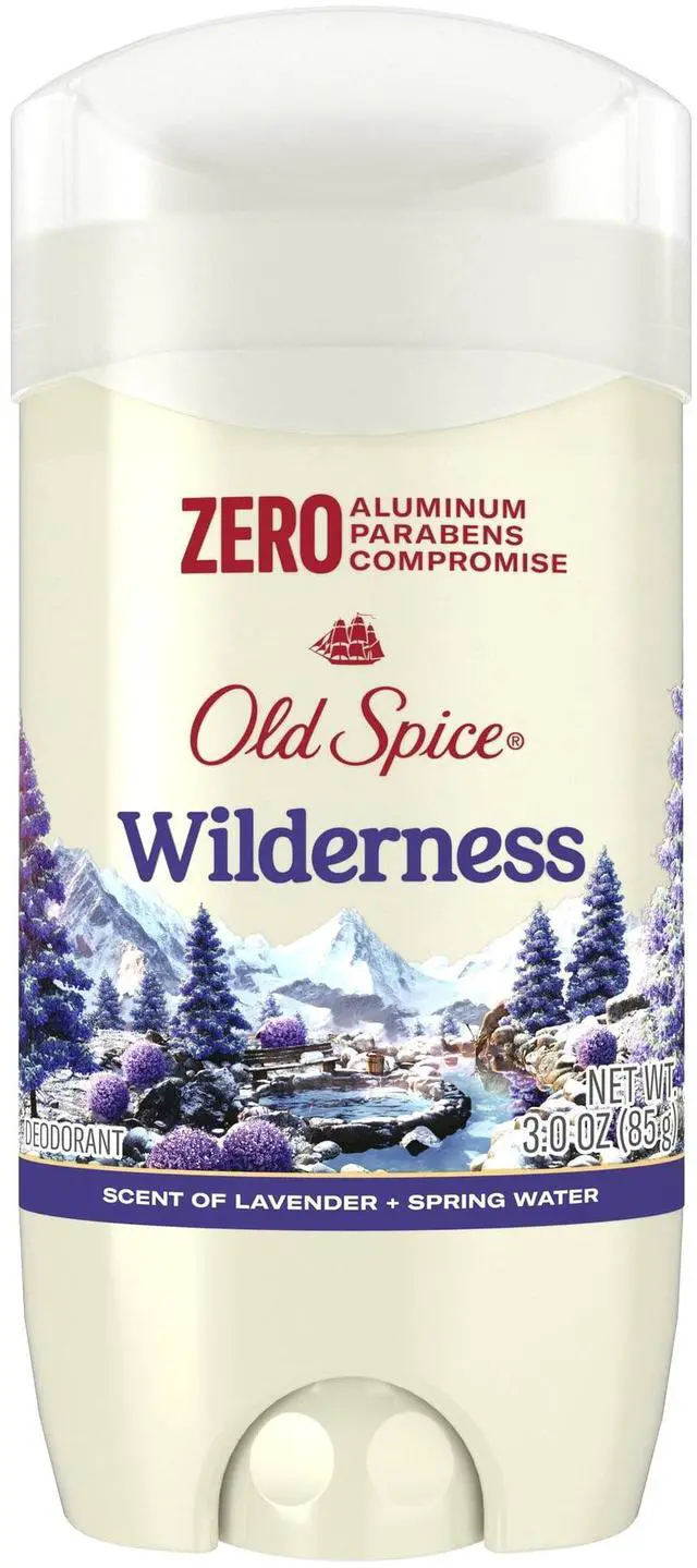 Alt view image 2 of 5 - Old Spice Aluminum Free Men's Deodorant, Invisible Solid Stick, Wilderness with Lavender, 3 oz
