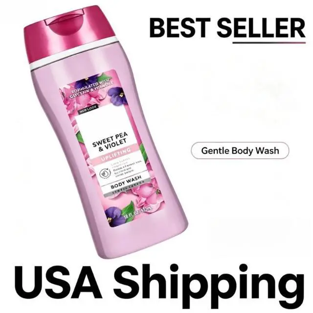 Main image of Suave Sweet Pea & Violet Moisturizing Body Wash with Glycerin & Vitamin E, 18 FL OZ